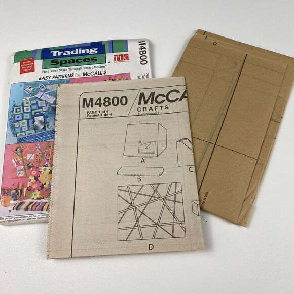 McCalls Pattern M4799 Trading Spaces Bedroom Accessories Uncut FF y2k TLC 2005 - Picture 10 of 10